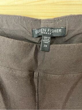 Eileen Fisher Woman Brown Wide-Leg Pants 2X